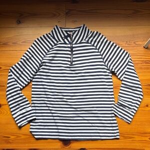 Mud Pie Navy and White Striped Pullover